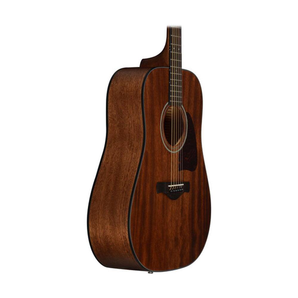 Angle. Ibanez - Ibanez Artwood Dreadnought Acoustic Guitar-Open Pore Natural.