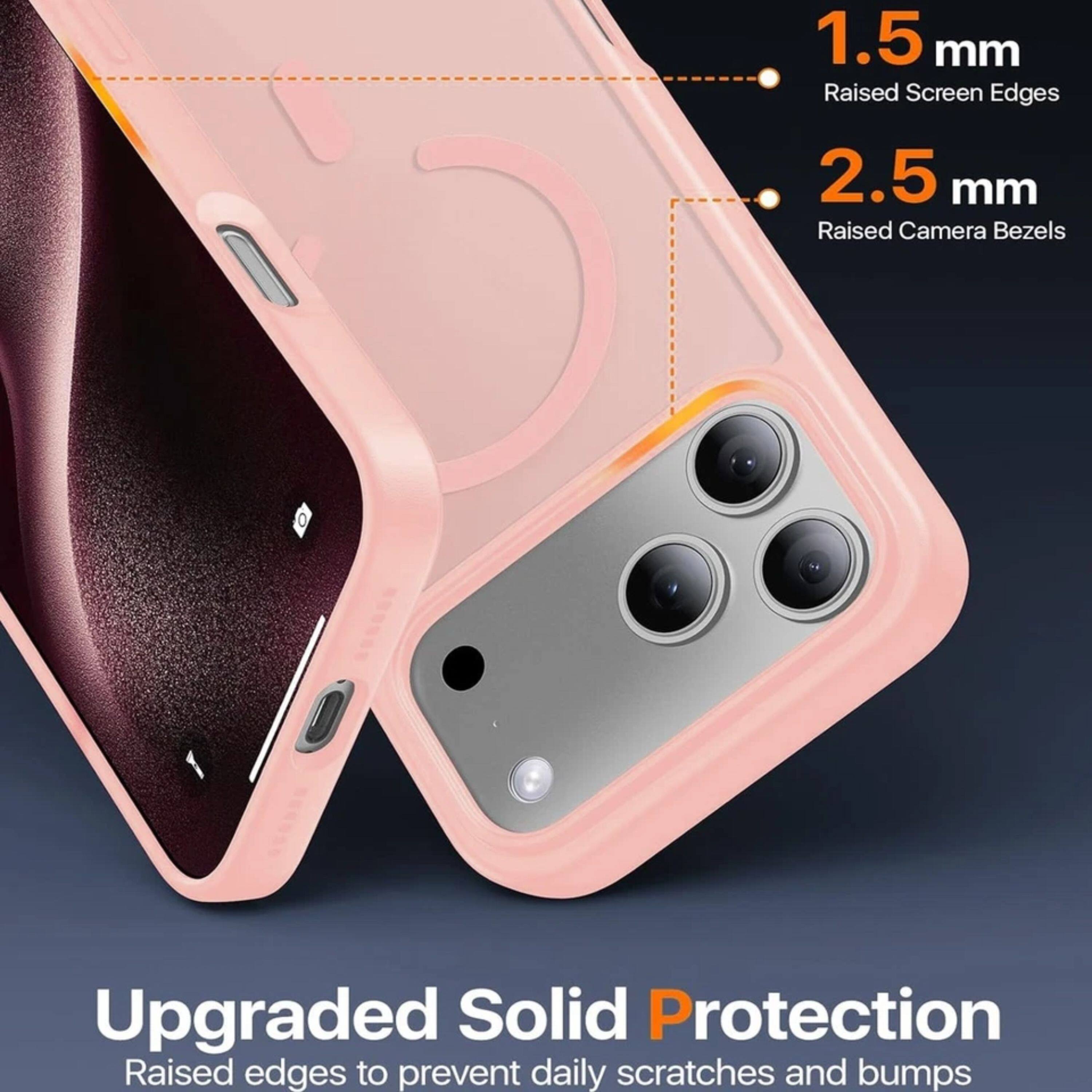 1.5 mm Raised Screen Edges  
2.5 mm Raised Camera Bezels  
Upgraded Solid Protection  
Raised edges to prevent daily scratches and bumps