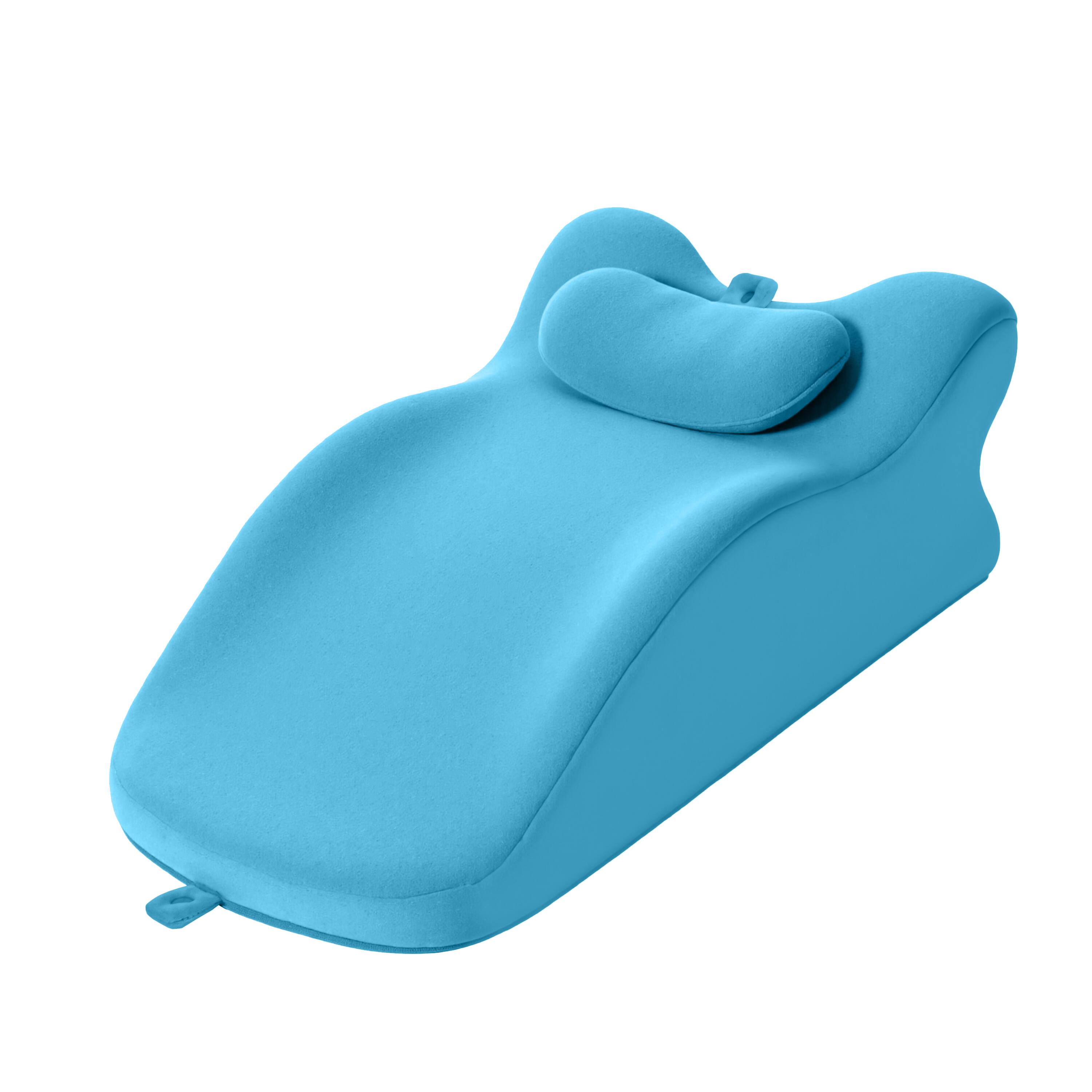 Alt View 3. Z-Edge - Foam Ergonomic Wedge Pillow, Prone Pillow for Sleeping, Reading Pillow for Bed, Ergonomic Support for Back Pain - Blue.