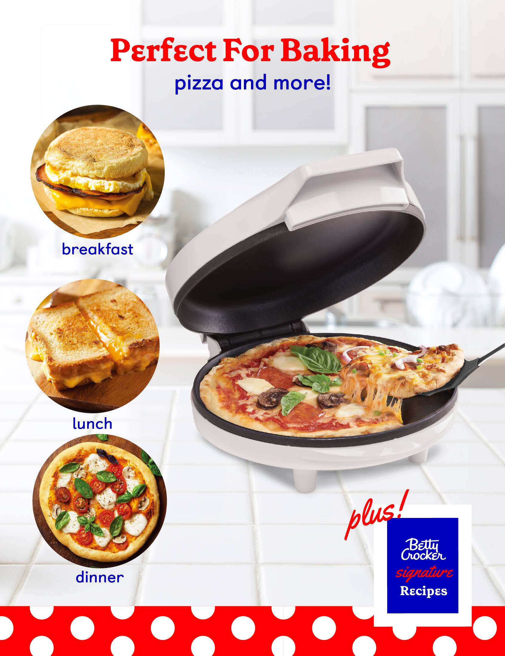 Perfect For Baking pizza and more! breakfast lunch dinner plus! Betty Crocker signature Recipes