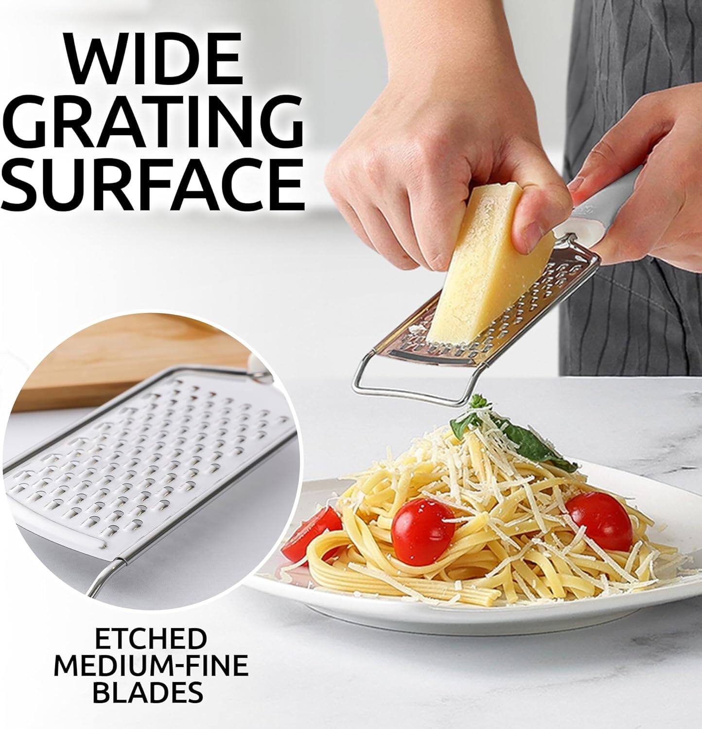 WIDE GRATING SURFACE

ETCHED MEDIUM-FINE BLADES