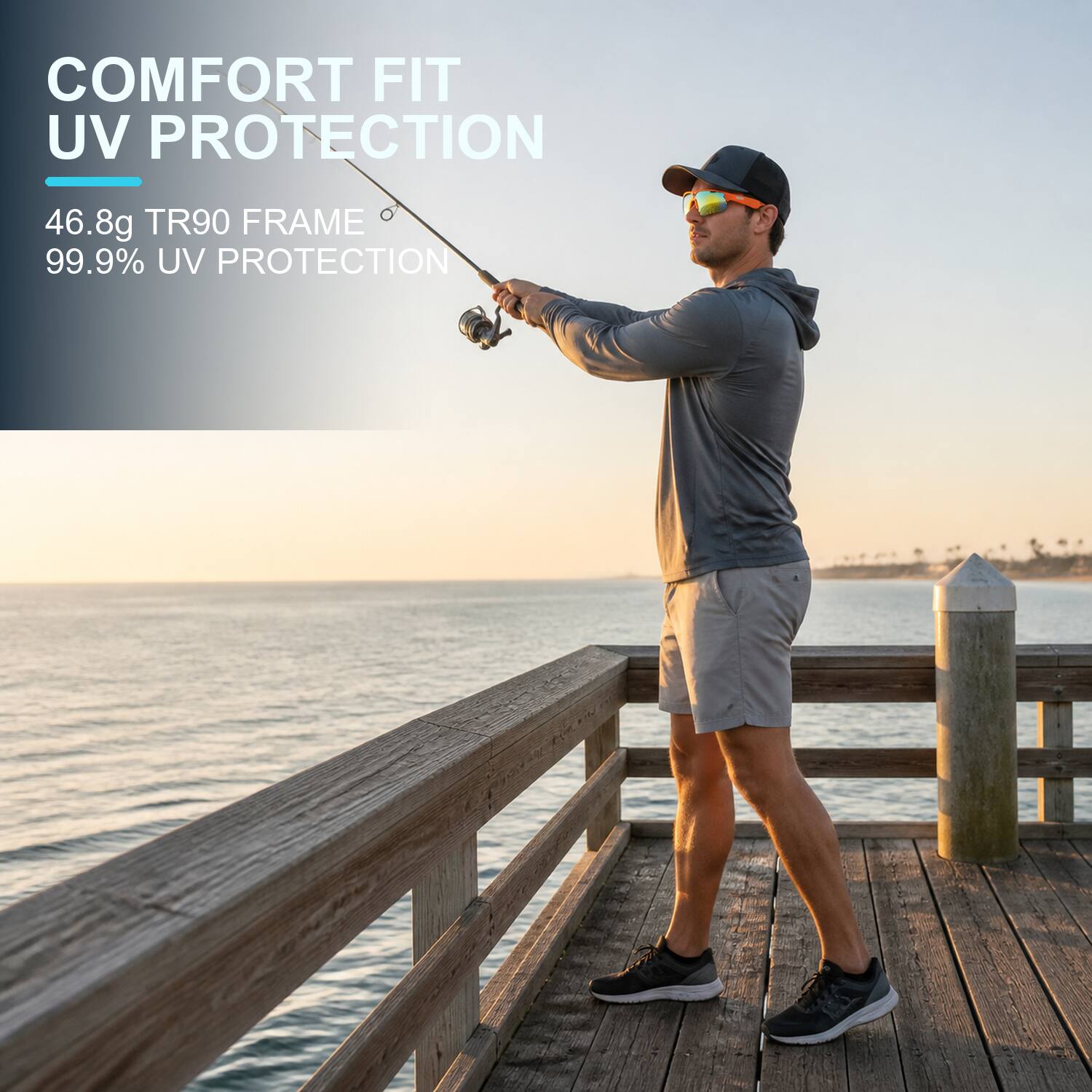 COMFORT FIT UV PROTECTION

46.8g TR90 FRAME
99.9% UV PROTECTION