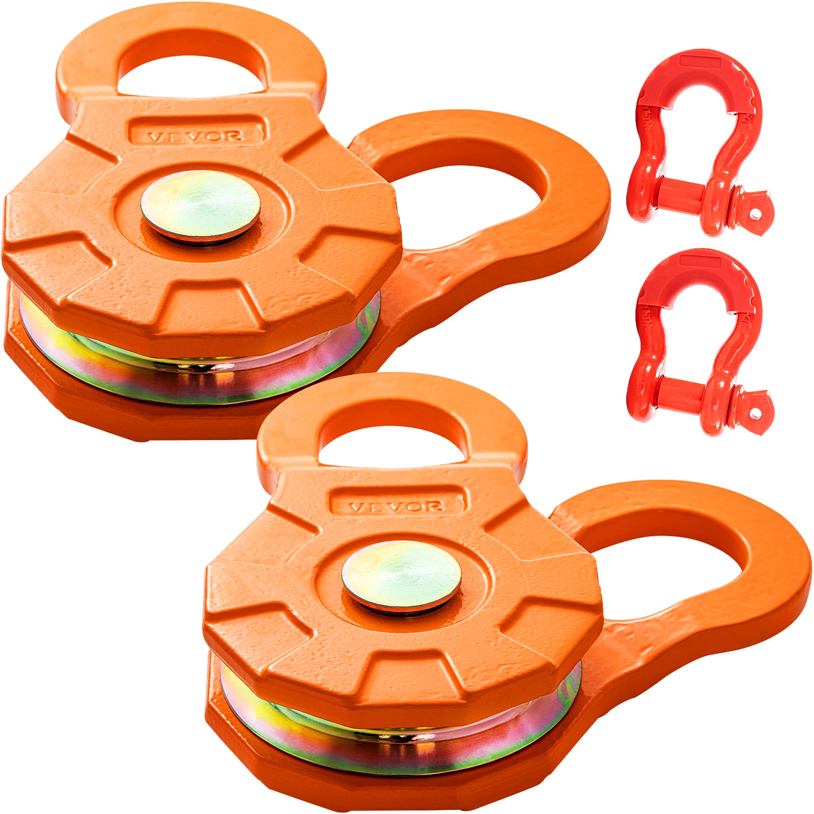"VEVOR - Snatch Block, 11T/25,000 LBS Working Load Limit, Heavy Duty Winch Pulley for 0.55\""/14 mm Synthetic Rope - Orange" price history on PriceWatchPro