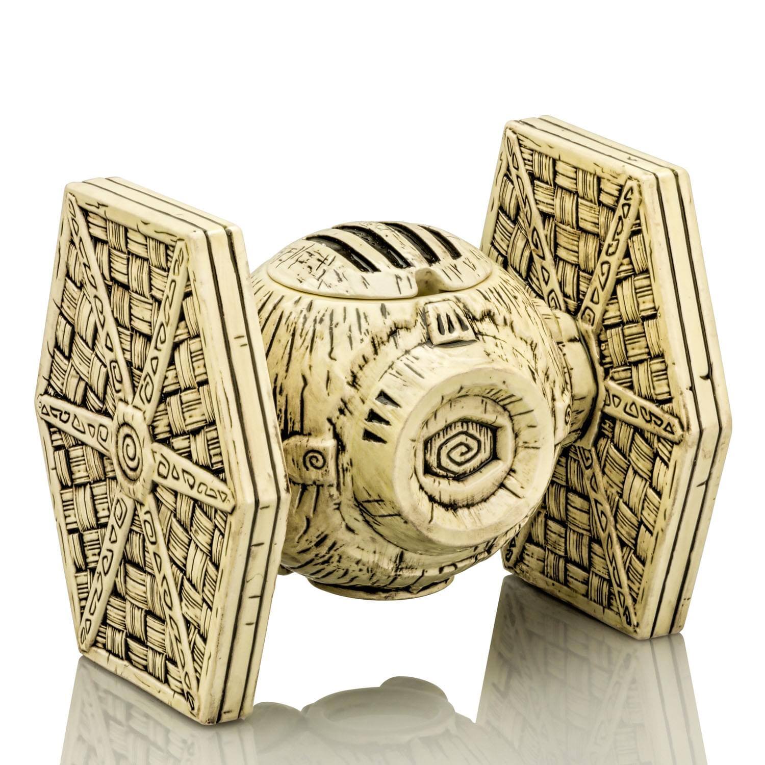 Alt View 3. Star Wars - Geeki Tikis Star Wars TIE Fighter 24 Ounce Lidded Mug - White.