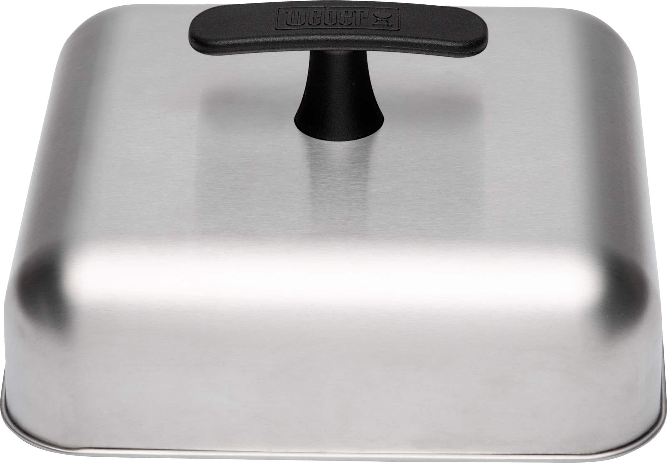 Left. Weber - Griddle Basting Dome - Silver.