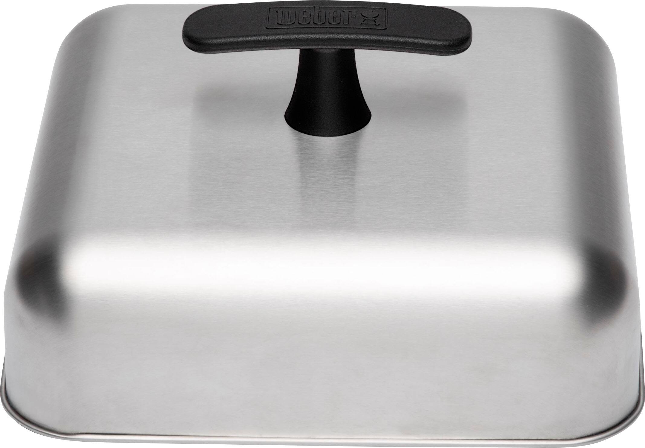 Left. Weber - Griddle Basting Dome - Silver.