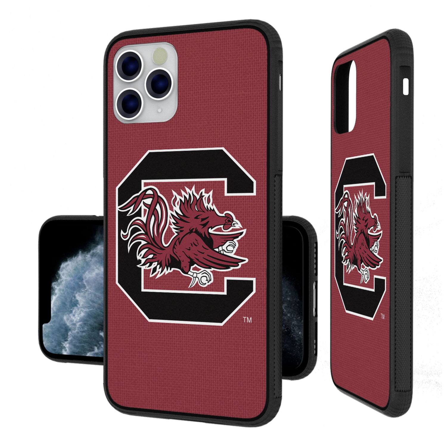 Front. Keyscaper - South Carolina Gamecocks iPhone Solid Design Bump Case - 14 - Multicolor.