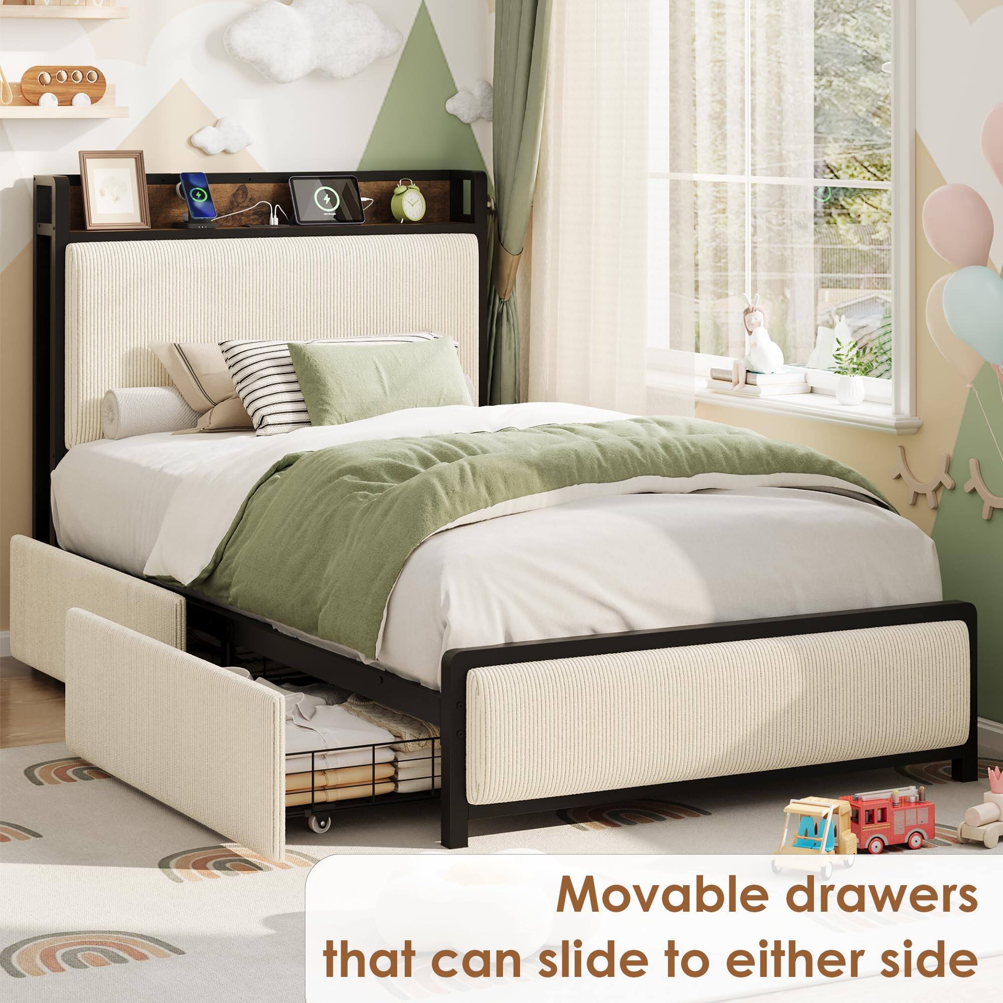 Movable drawers that can slide to either side