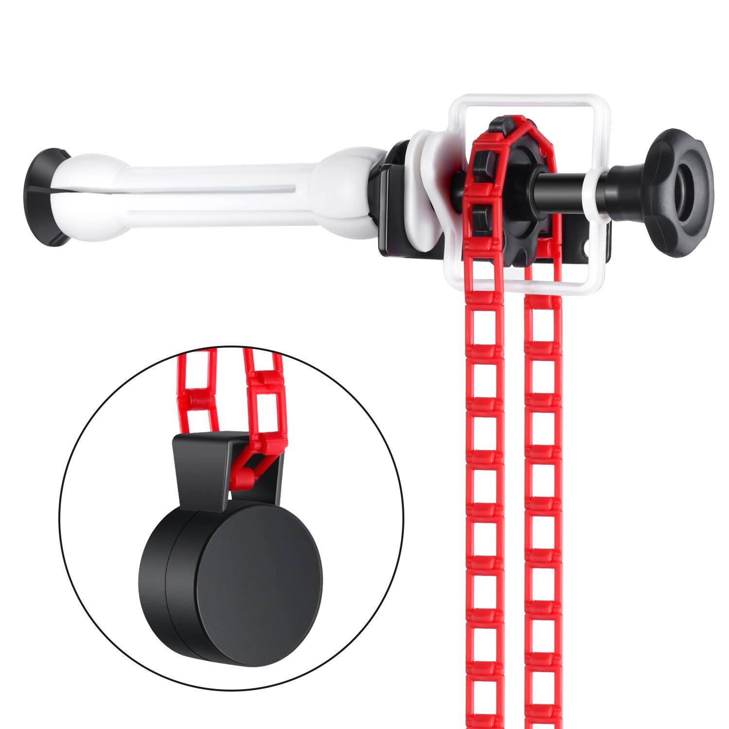 Back. Neewer - Single Roller Wall Mount Manual Background Support System, 22lb Load Capacity.