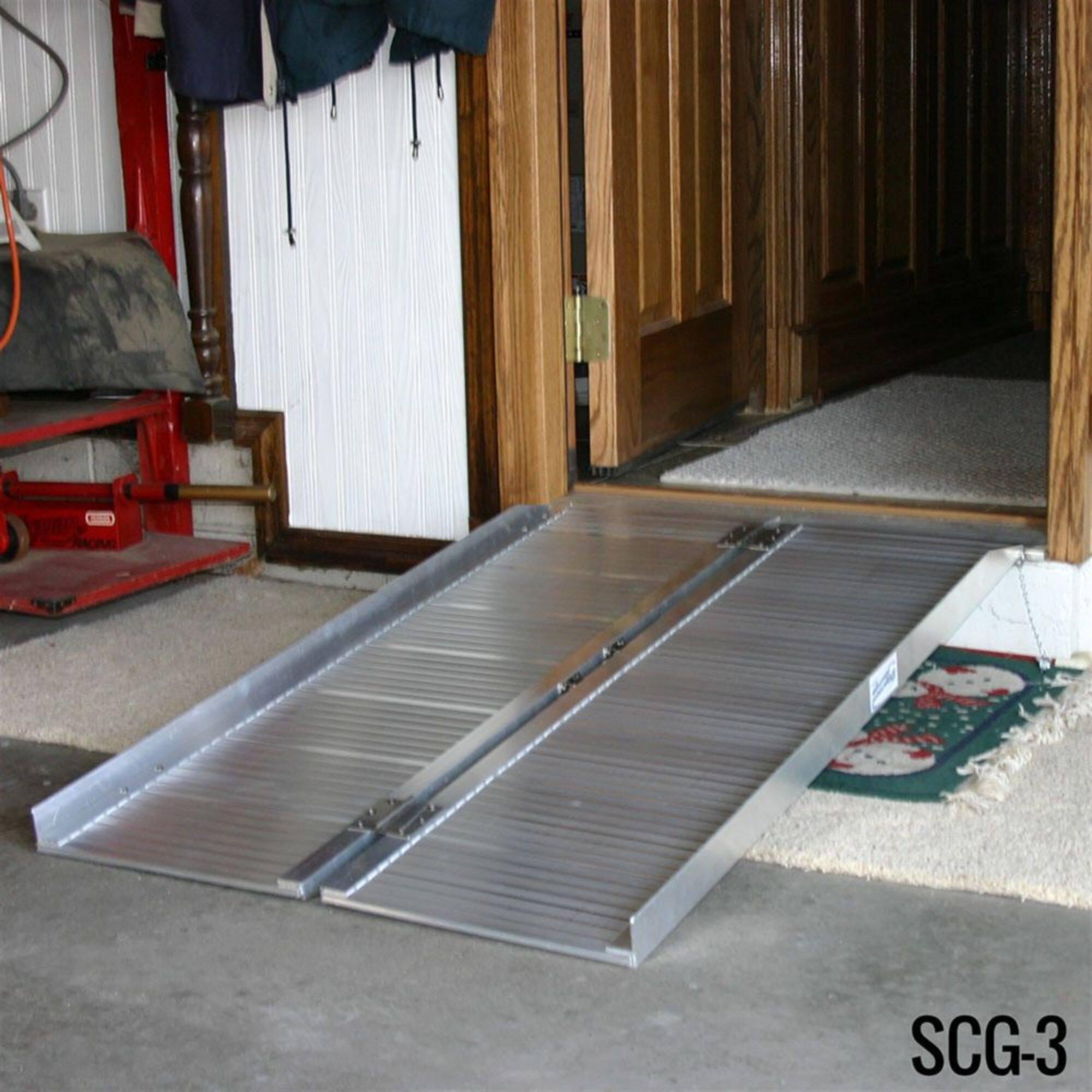 Alt View 4. Silver Spring - Silver Spring Mobility and Utility Ramp, 3 Foot Single Fold with 600 lb Capacity - Silver.