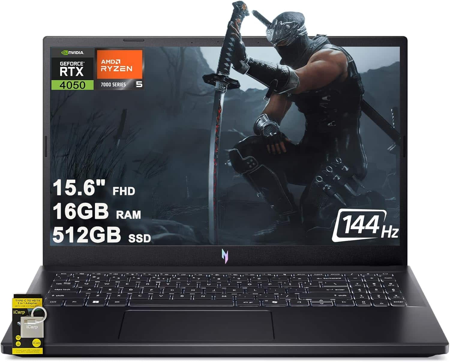 Acer - Gaming Laptop, AMD Ryzen 5 240, 16GB RAM, 512GB SSD