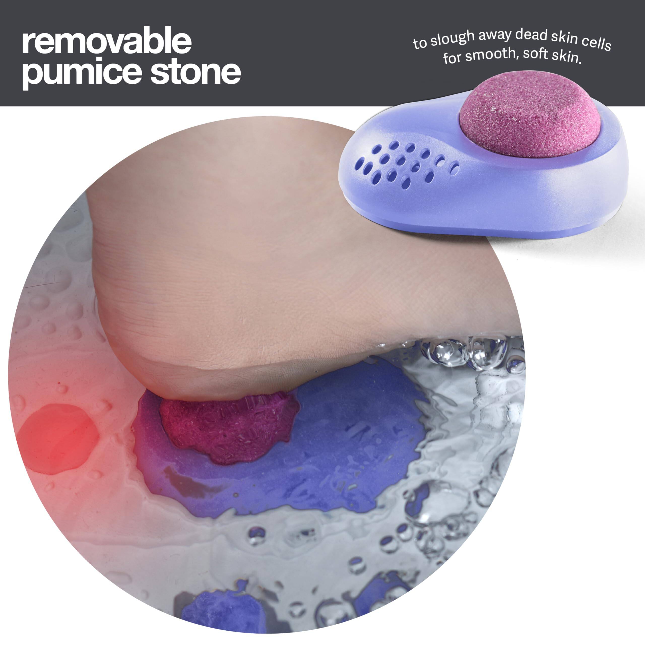 removable pumice stone

to slough away dead skin cells for smooth, soft skin.
