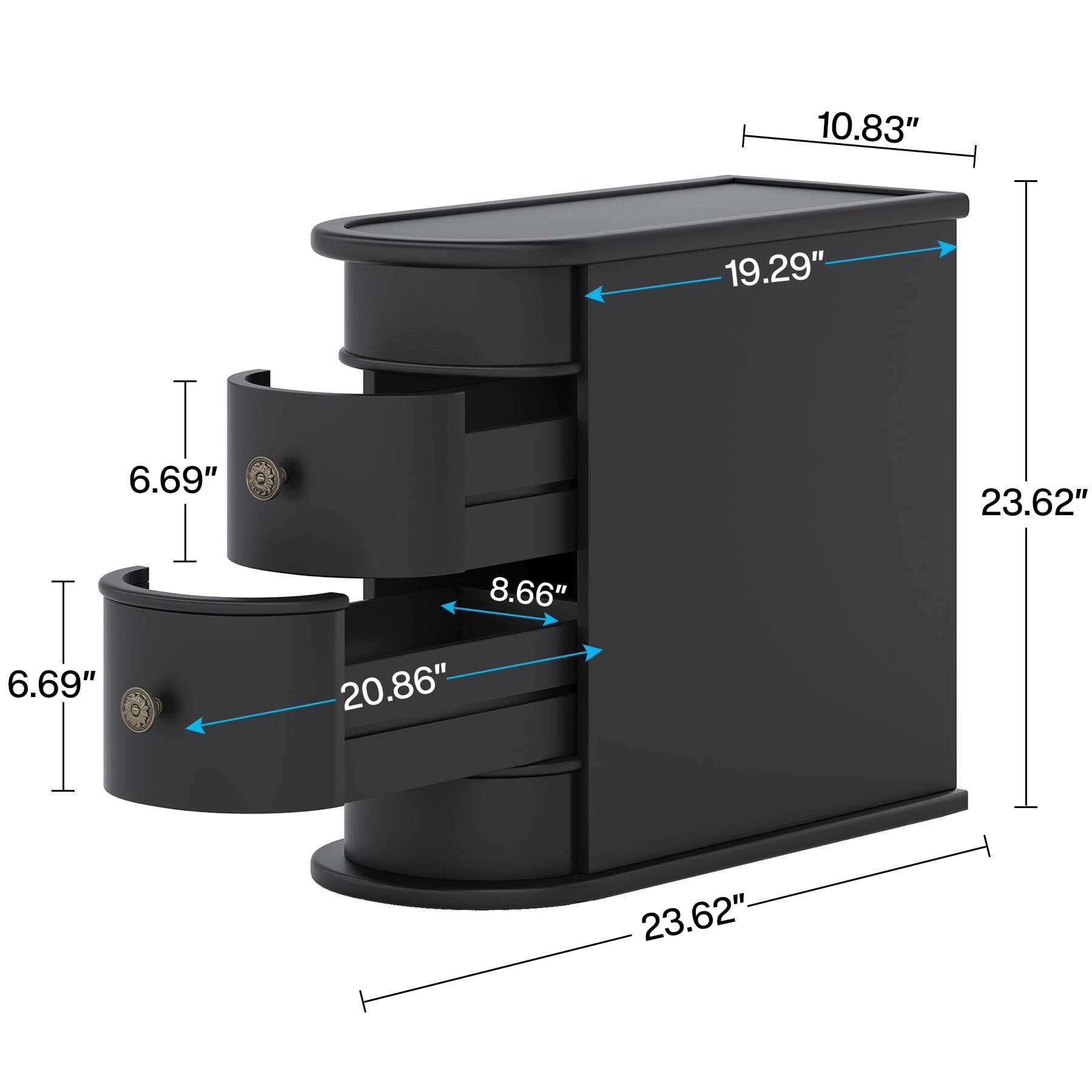 10.83", 19.29", 6.69", 23.62", 8.66", 6.69", 20.86", 23.62"