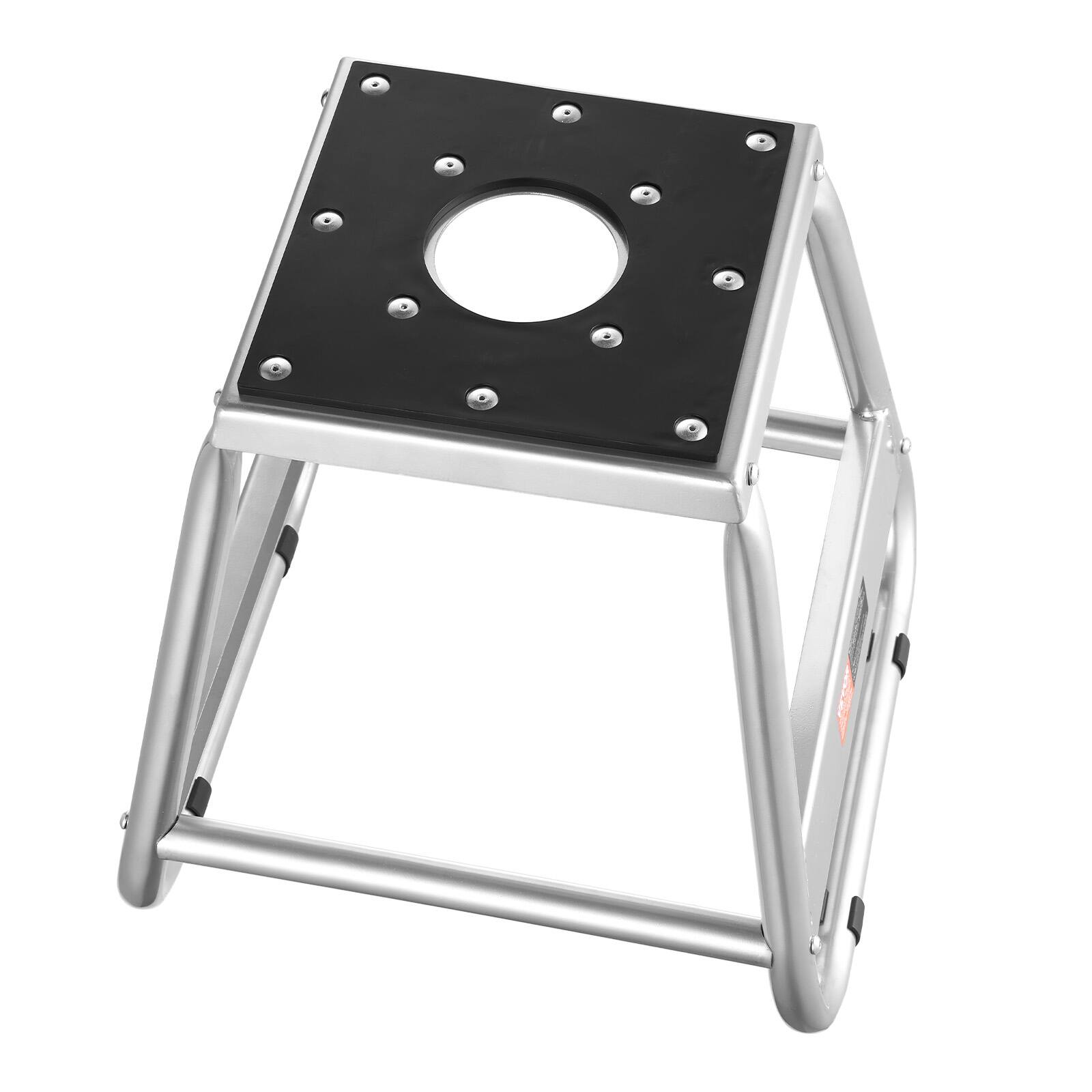 Alt View 5. VEVOR - Dirt Bike Stand, 1100 lbs Load Capacity Dirtbike Pit Stand, Universal Non-Slip Off-Road Steel Heavy Duty Dirtbike - Silver;Black.