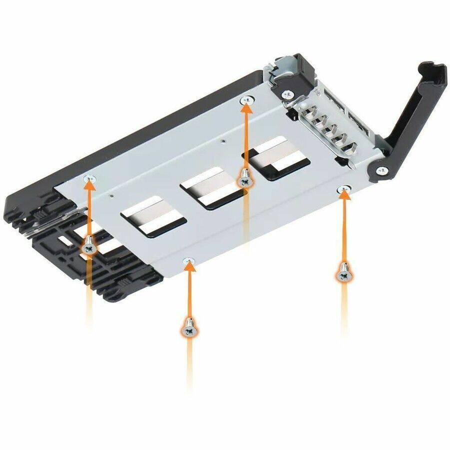 Alt View 3. Icy Dock - Icy Dock ToughArmor MB834TP-B Drive Bay Adapter PCI Express NVMe - 1 x SSD Supported - Metal.