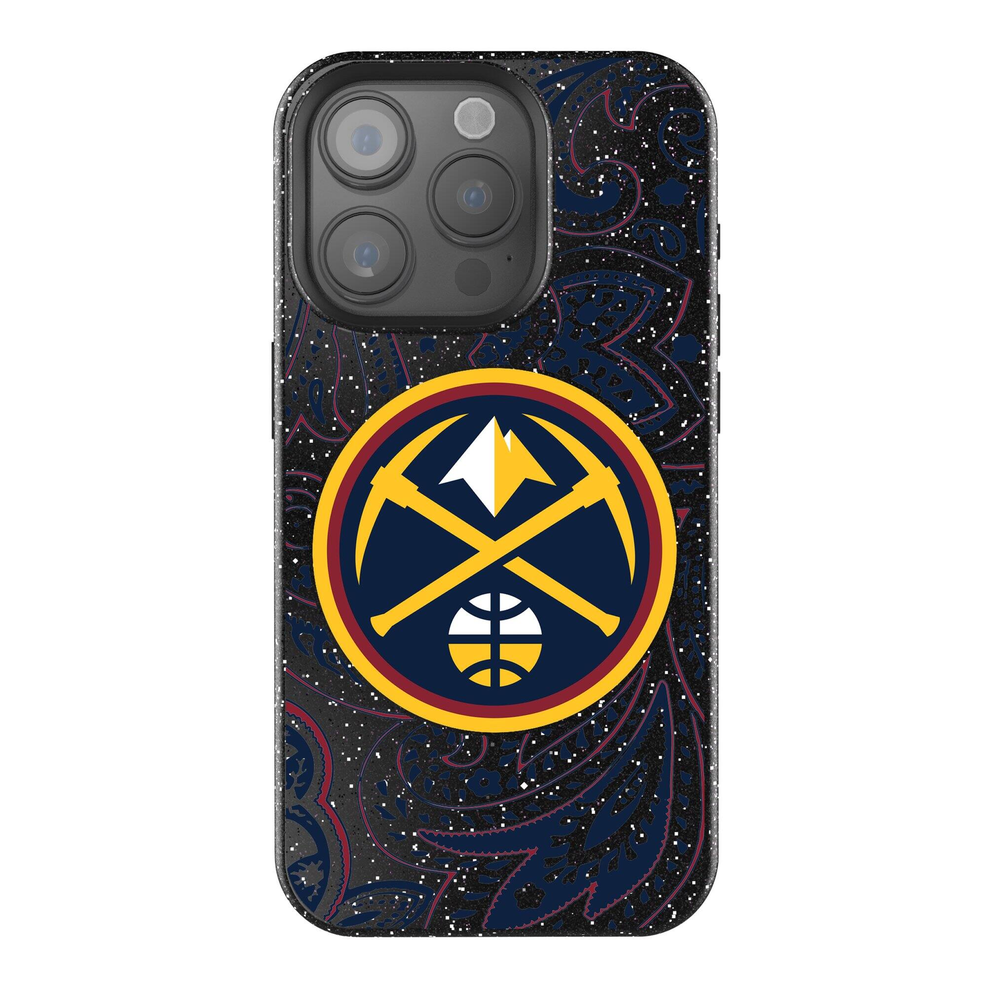 Keyscaper NBA Denver Nuggets Paisley Bling iPhone Case 15 Plus Black ...