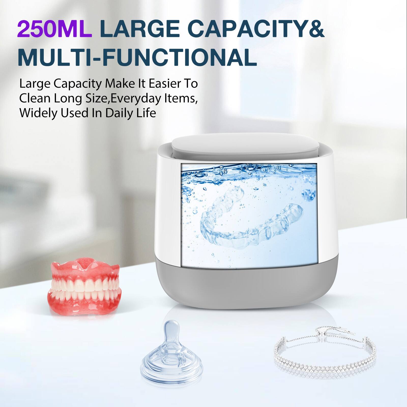 250ML LARGE CAPACITY & MULTI-FUNCTIONAL

Large Capacity Make It Easier To Clean Long Size, Everyday Items, Widely Used In Daily Life