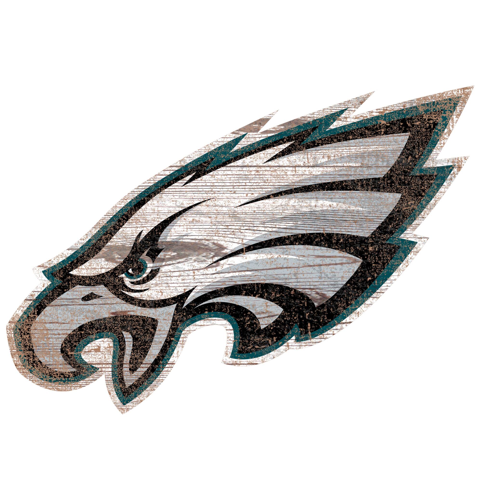 Philadelphia Eagles Distressed Logo Cutout Sign