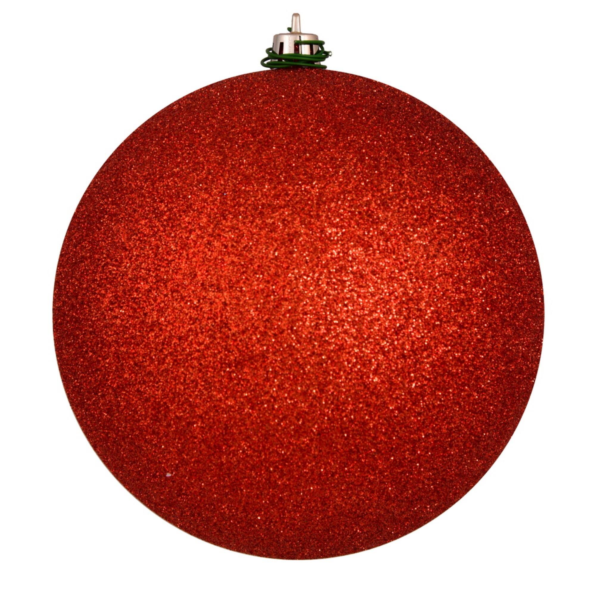 Front. Vickerman - 10" Bittersweet Glitter Ball Drilled - Bittersweet.