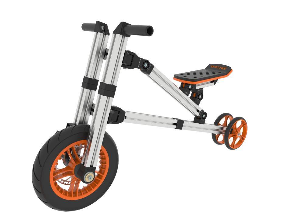 Left. BreeBe - KidRock 20-in-1 Buildable Kids Go Kart Set, 2/3-Wheel Bike, Sit/Stand Scooter & More, Non-Electric, Ages 1-8 - Silver, Black.