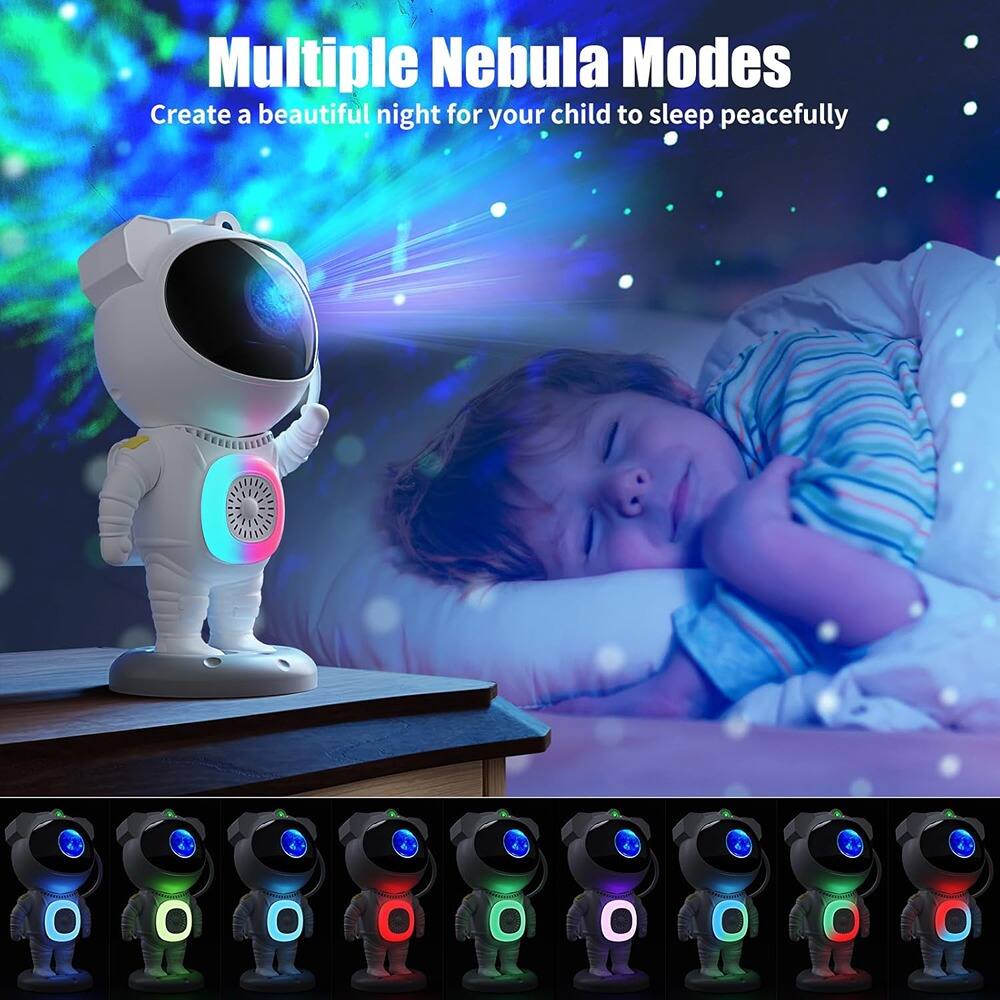 Multiple Nebula Modes  
Create a beautiful night for your child to sleep peacefully