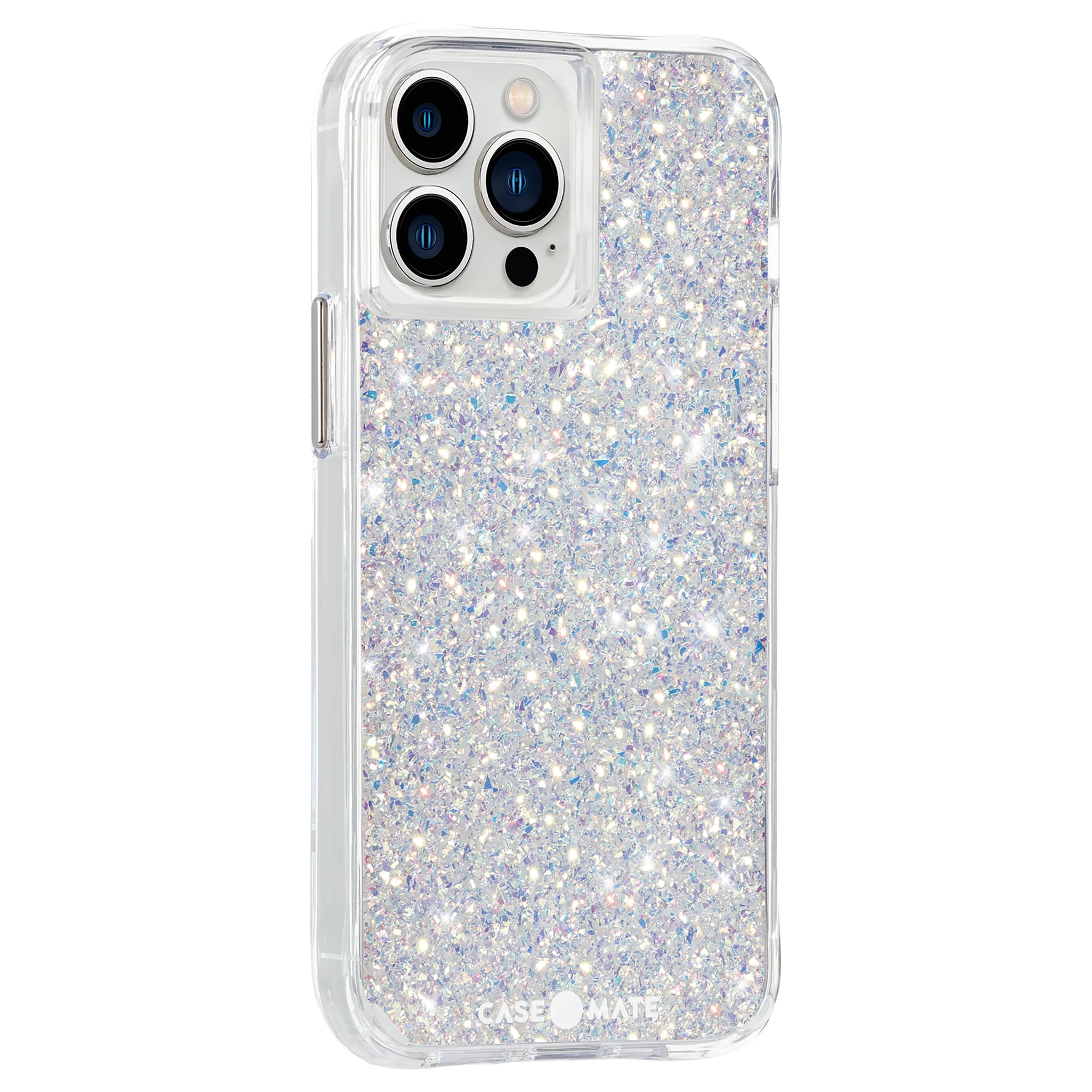 Angle. Case-Mate - Twinkle Hardshell Case w/ Antimicrobial for iPhone 13 Pro Max - Stardust.