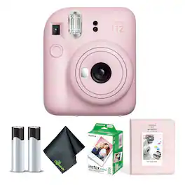 Fujifilm - INSTAX MINI 12 Instant Film Camera with Instant Film - Blossom Pink