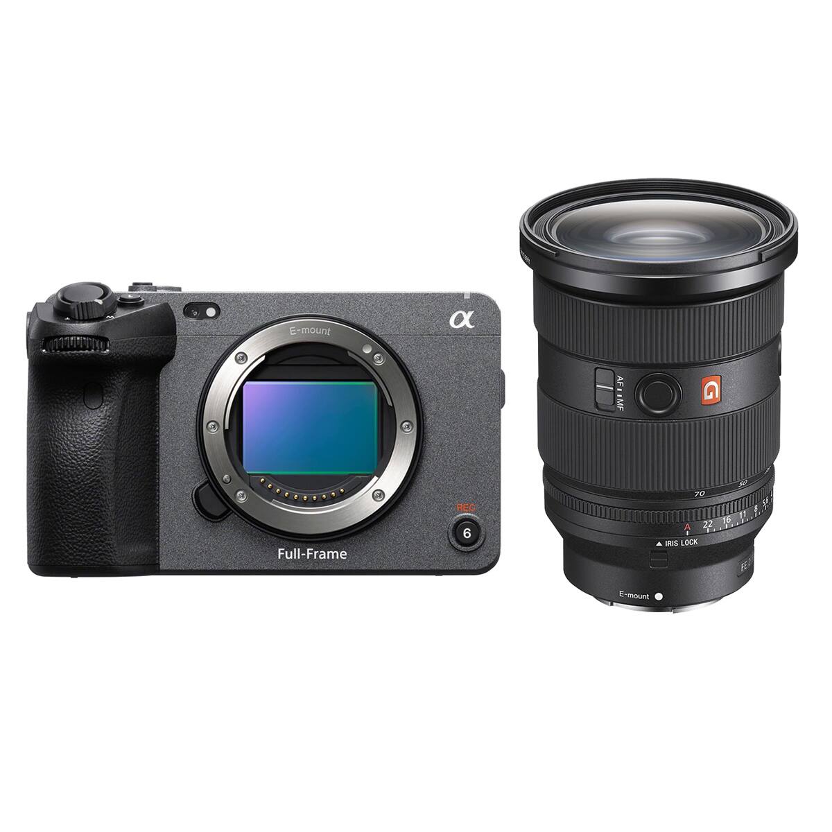 E-mount  
AF MF  
Full-Frame  
REC 6  
SO 70 / 11 22 16 A I RIS LOCK  
E-mount