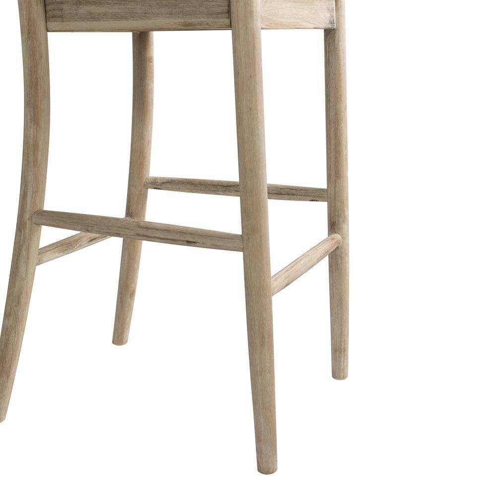 Angle. FurniFact - Beach Counter Stool with Back Support for Kitchen Island or Bar Seating - Beach.