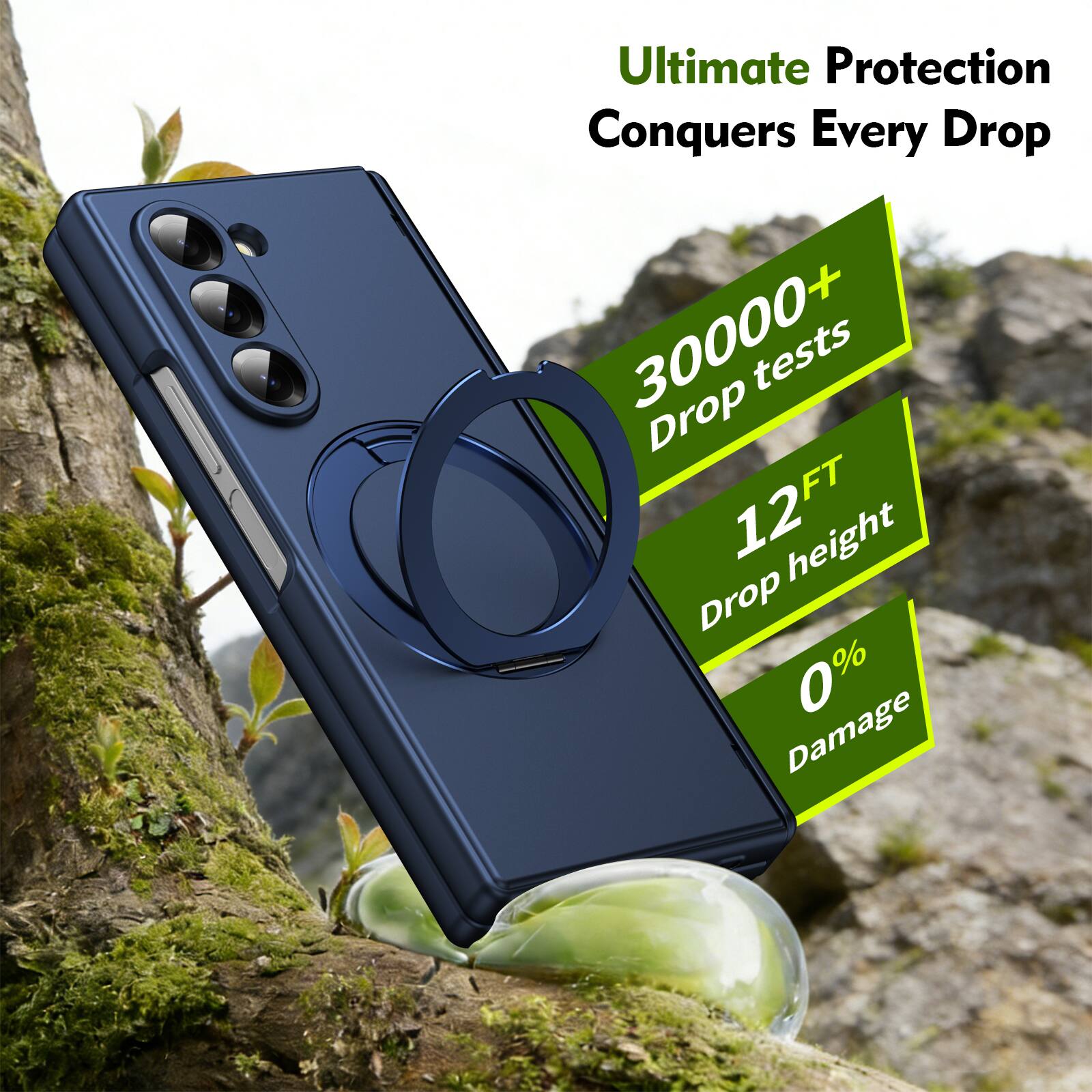 Ultimate Protection Conquers Every Drop

30000+ Drop tests  
12FT Drop height  
0% Damage