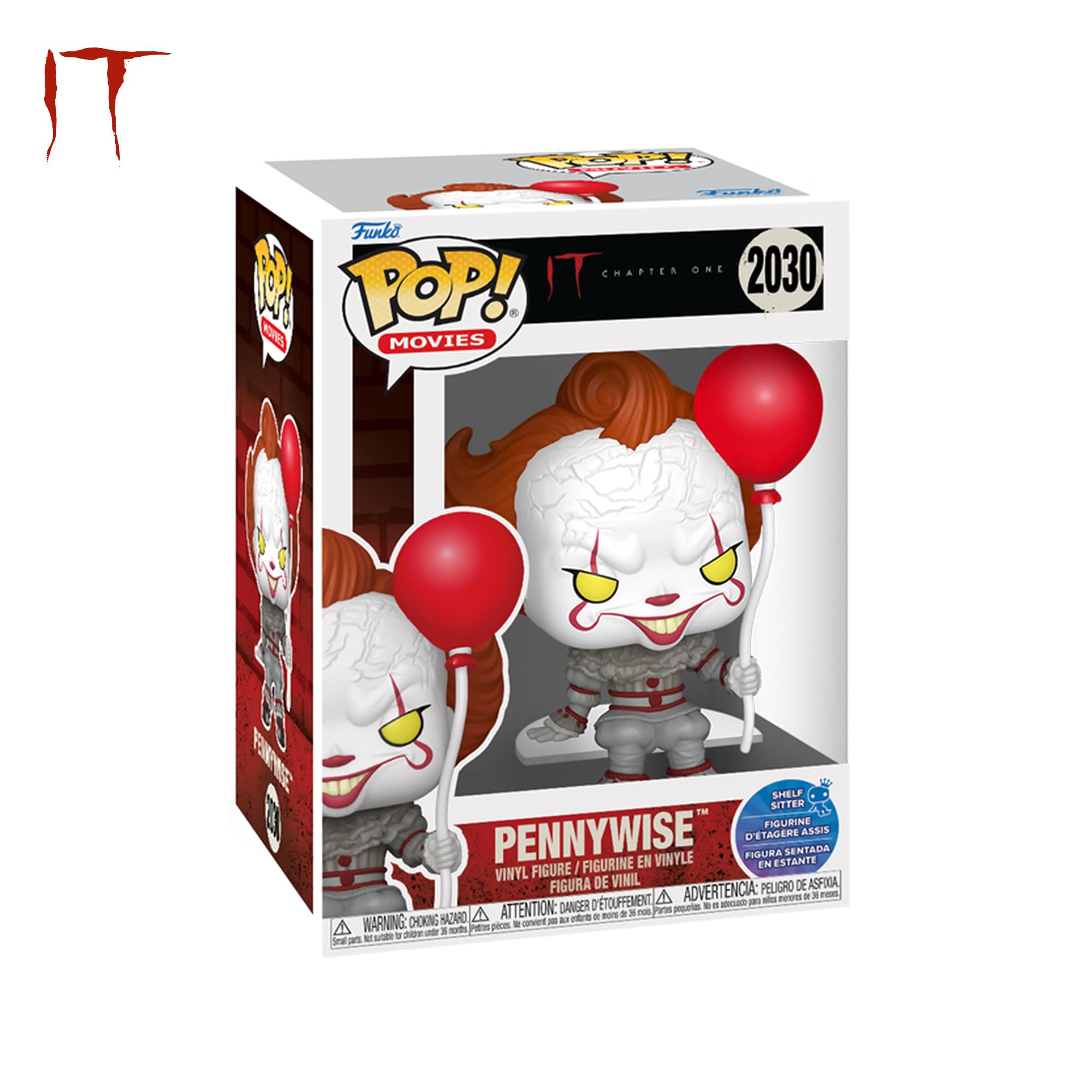 The Funko 2 POP! CHAPTER ONE 2030 O MOVIES SMELF SITTER T FIGURINE D'ETAGERE ASSIS PENNYWISE EN VINYLE PIOURA ESTANTE SENTADA / FIGURINE EN VINYL FIGURE FIGURA DE VINIL PELIGRO  ASFIA DETOUFFEMENT A ADVERTENCIA: - - aom a  nen DANGER ping_r - . 1a HAZARO ATTENTION: B n a BoTE a  - Ps WARNING: CHOKING P piom . cved - SOT -  a M - . Seal an