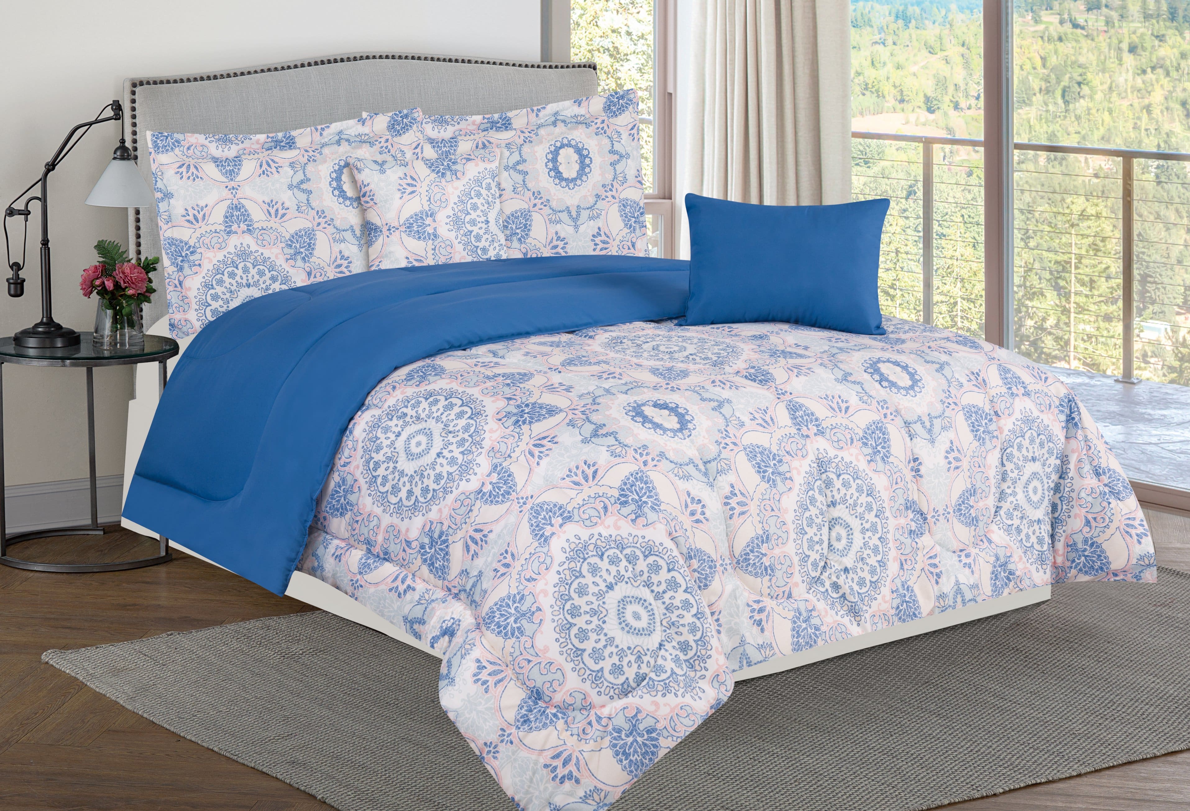 Bibb Home - 5 Piece Comforter Set with Decorative Pillows - Alexandra price history on PriceWatchPro