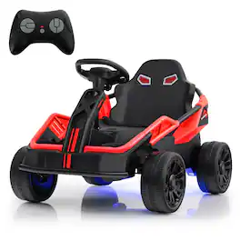 Costway - Ride on Car for Big Kids 12V Battery Powered Electric UTV with Remote Control - Red