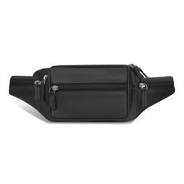 Champs - Classic Collection Leather Waist-Pack - Black