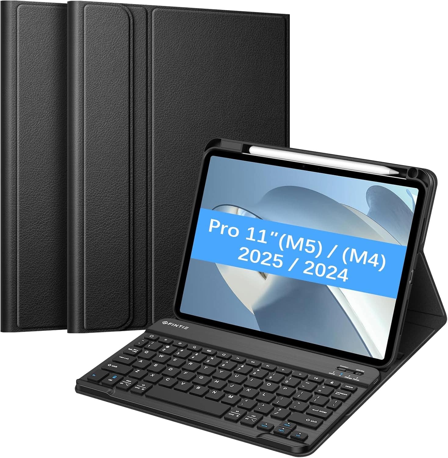 Fintie - Keyboard Case for iPad Pro 11-inch (M5) 2025 / (M4) 2024 Soft TPU Back Cover with Detachable Magnetic Bluetooth Keyboar - Black price history on PriceWatchPro