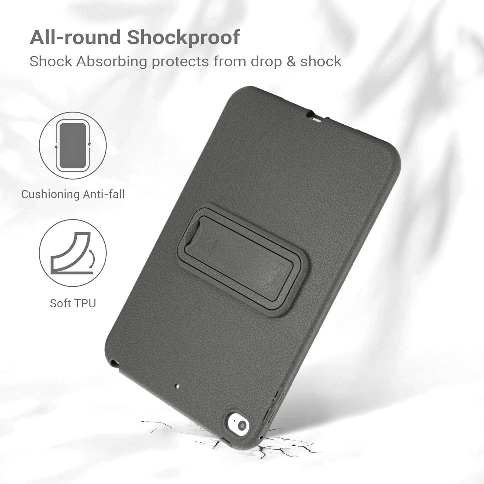 All-round Shockproof  
Shock Absorbing protects from drop & shock  
Cushioning Anti-fall  
Soft TPU