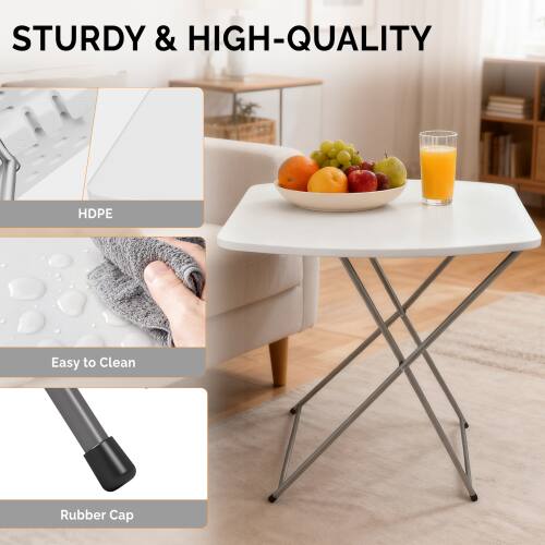 STURDY & HIGH-QUALITY HDPE

Easy to Clean

Rubber Cap