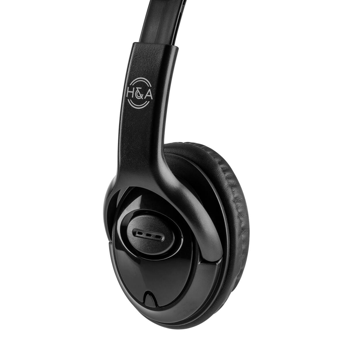 Alt View 1. H&A - H&A HA LX-USB05 USB Computer Headset.