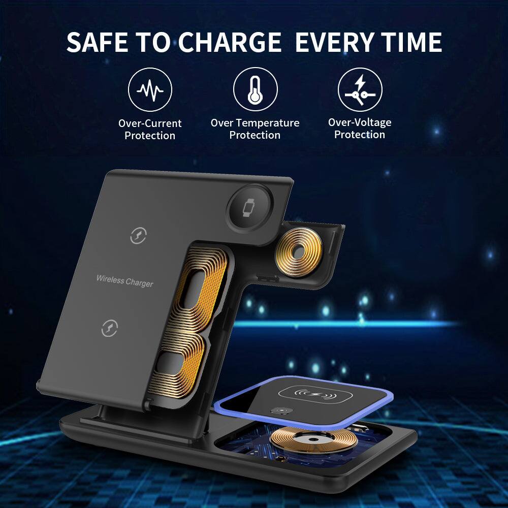 SAFE TO CHARGE EVERY TIME

- Over-Current Protection
- Over Temperature Protection
- Over-Voltage Protection

Wireless Charger