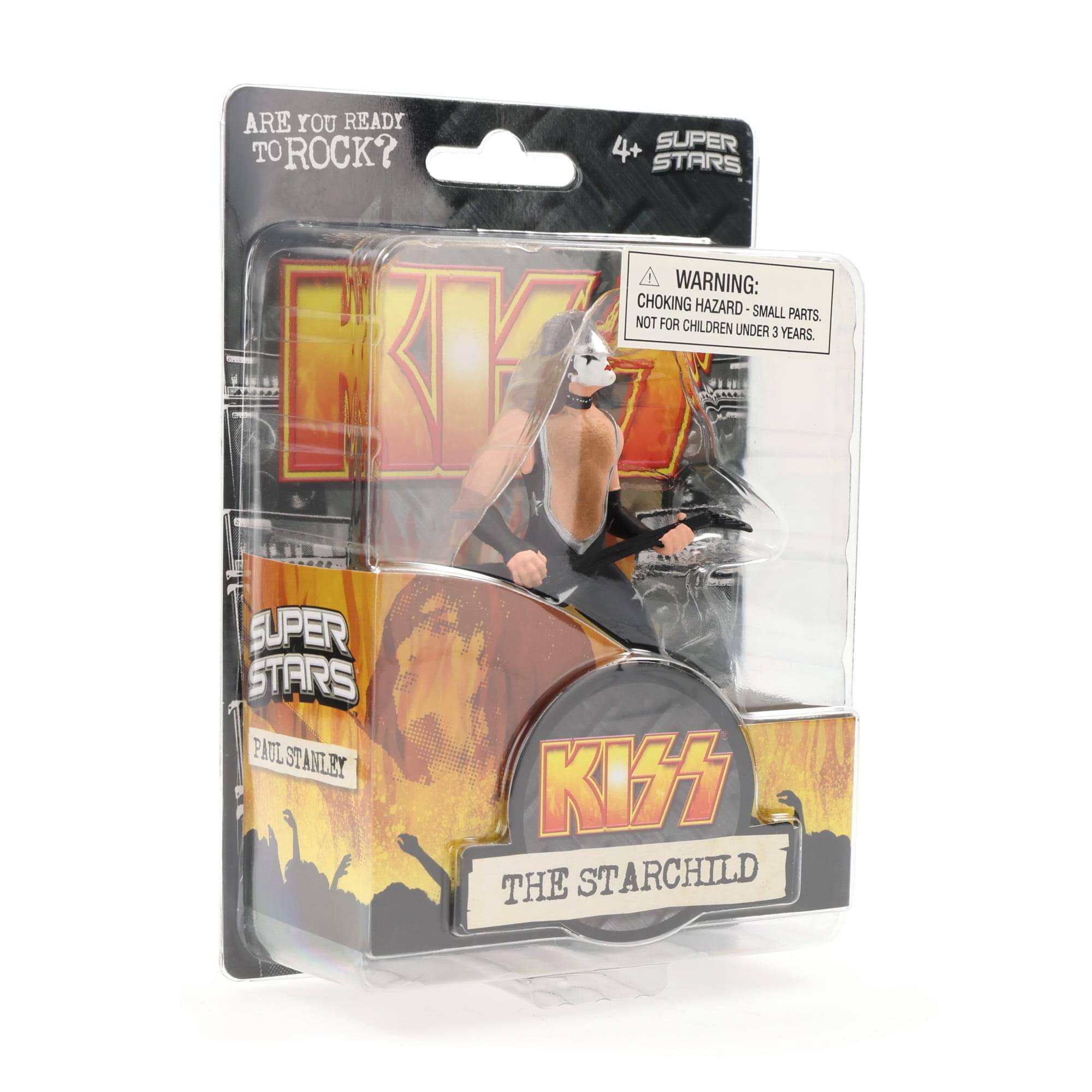ARE YOU READY TO ROCK?  
4+ SUPER STARS  
WARNING: CHOKING HAZARD - SMALL PARTS. NOT FOR CHILDREN UNDER 3 YEARS.  
KK SUPER STARS  
PAUL STANLEY  
THE STARCHILD