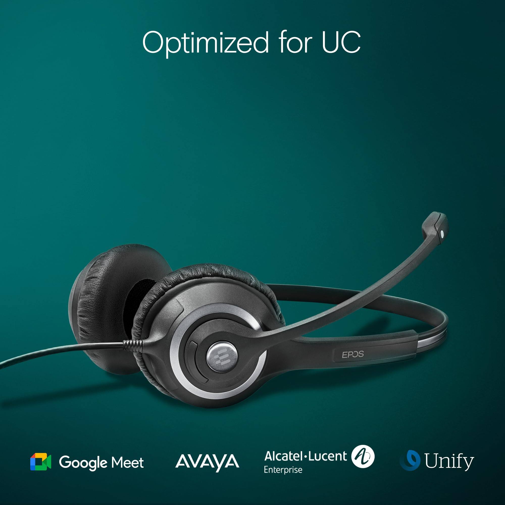 Optimized for UC

Google Meet  
AVAYA  
Alcatel-Lucent Enterprise  
Unify