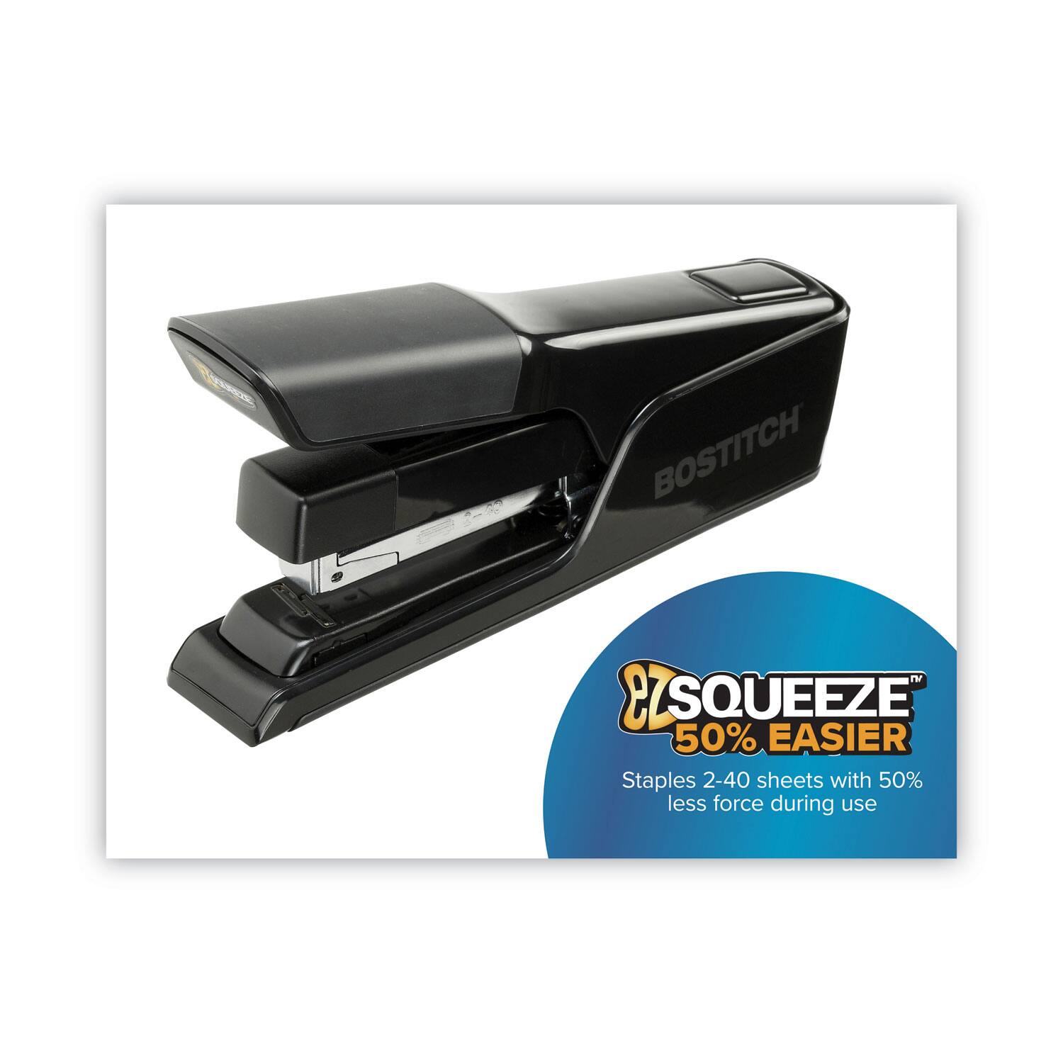 Bostitch Ez Squeeze 40 Stapler, 40 Sheet Capacity, Black - Best Buy