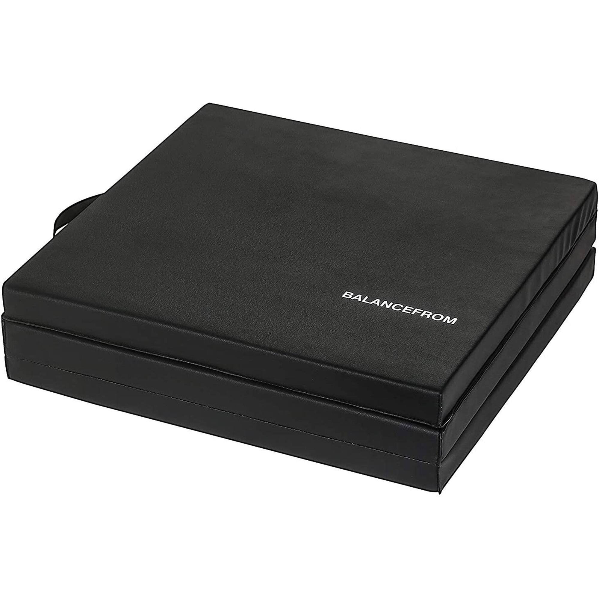 Alt View 8. BalanceFrom Fitness - BalanceFrom Fitness GoGym 6x2ft Folding 3 Panel Exercise Mat with Handles, Black - Black.