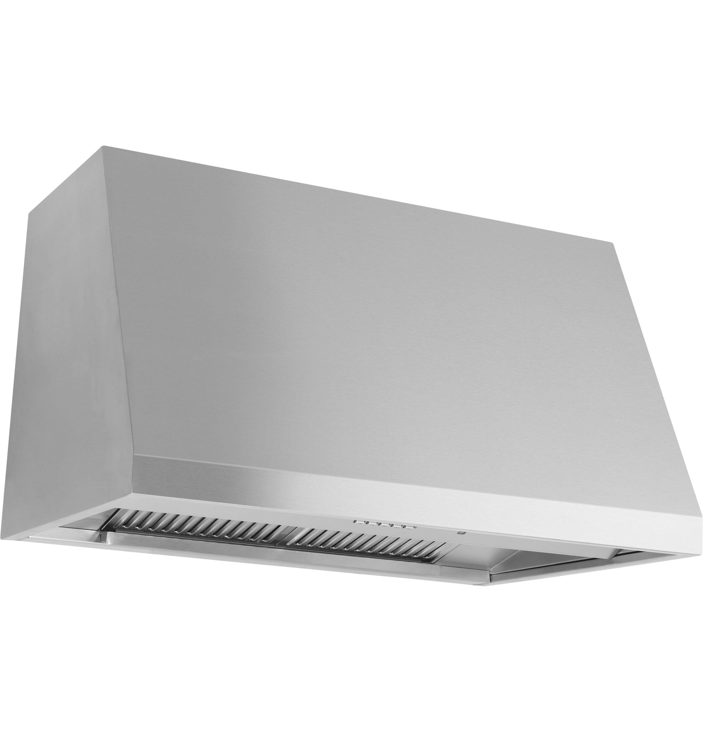 Alt View 2. GE Profile - 30" Convertible Range Hood - Stainless Steel.