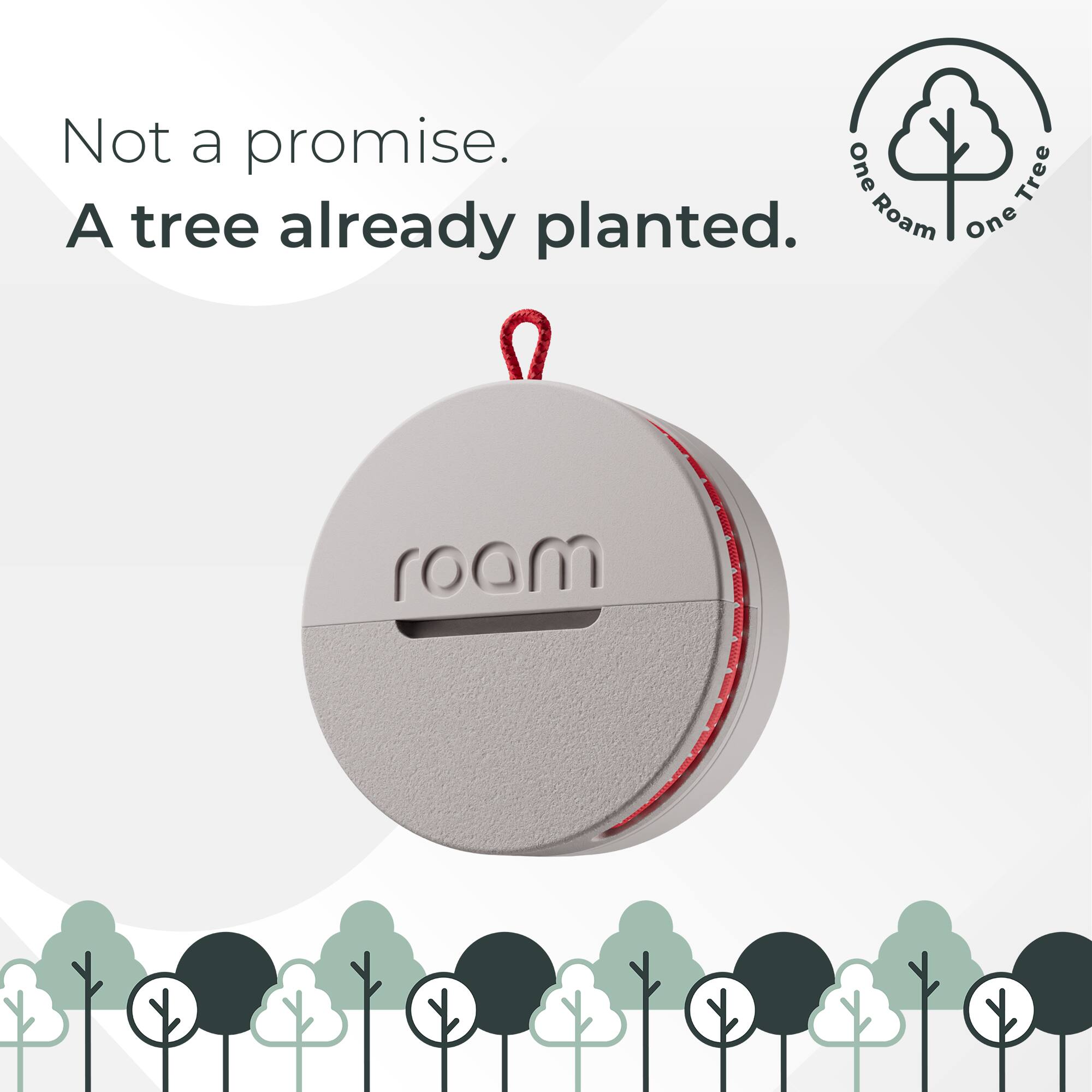 Not a promise.  
A tree already planted.  

One Roam  
One Tree