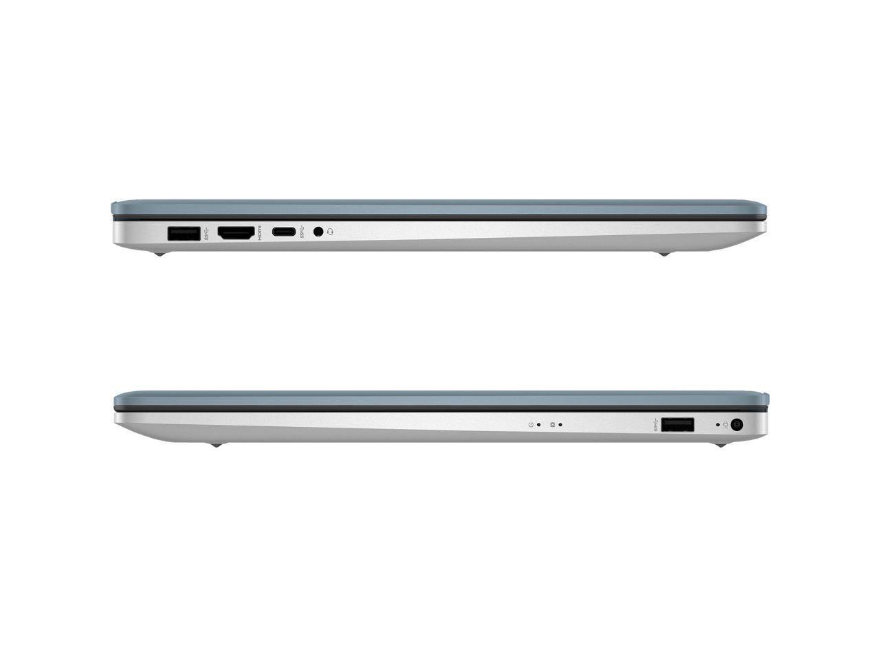 Alt View 4. HP - Refurbished HP 17-cn3142ds 17.3" Touchscreen Laptop, Intel N100, 4GB, 128GB, Windows 11 Home in S-Mode, Moonlight Blue.