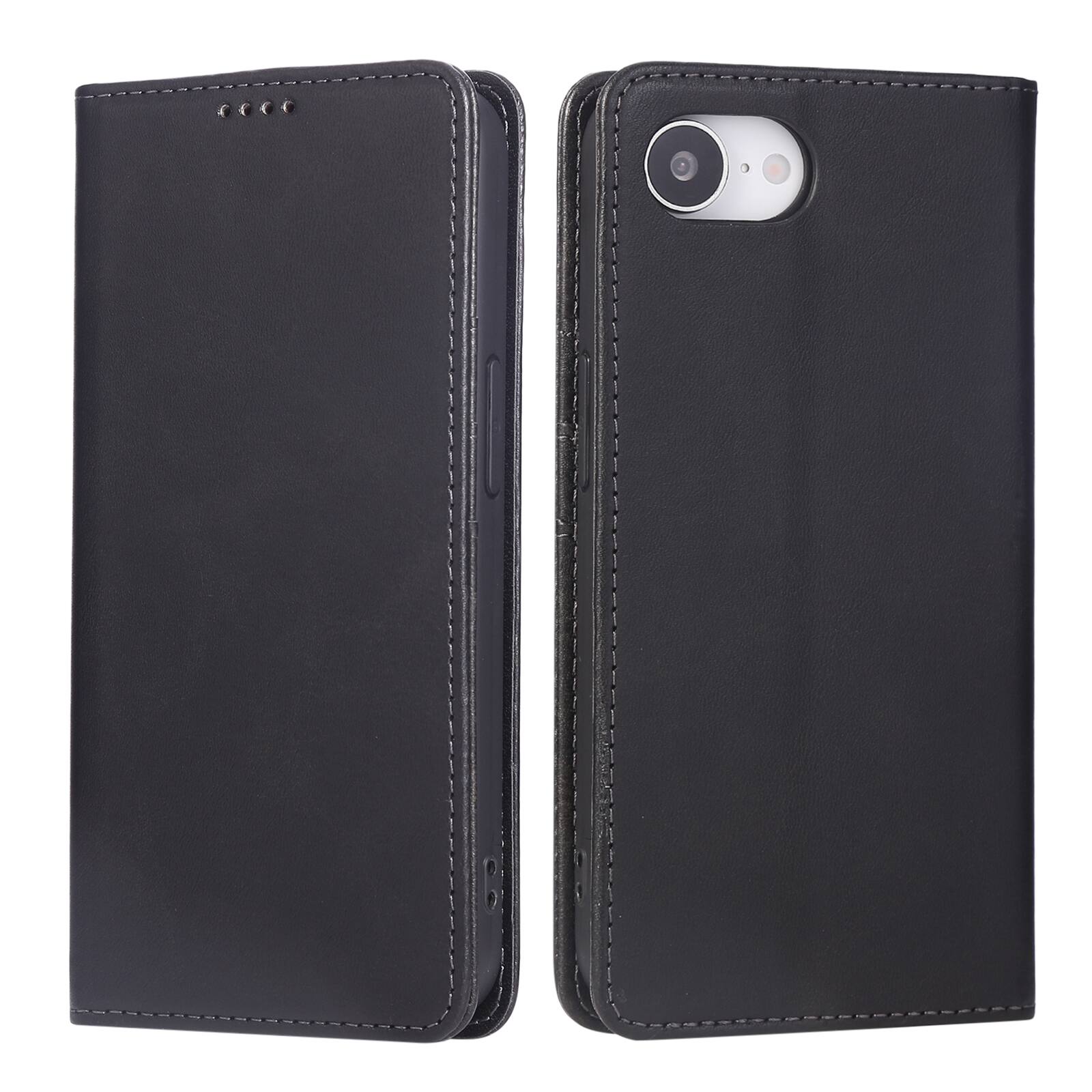 Alt View 3. Dteck - Case for Apple iPhone 17e / 16e,Wallet Case with Card Holder for Women Men,Shockproof PU Leather Flip Kickstand Cover - Black.