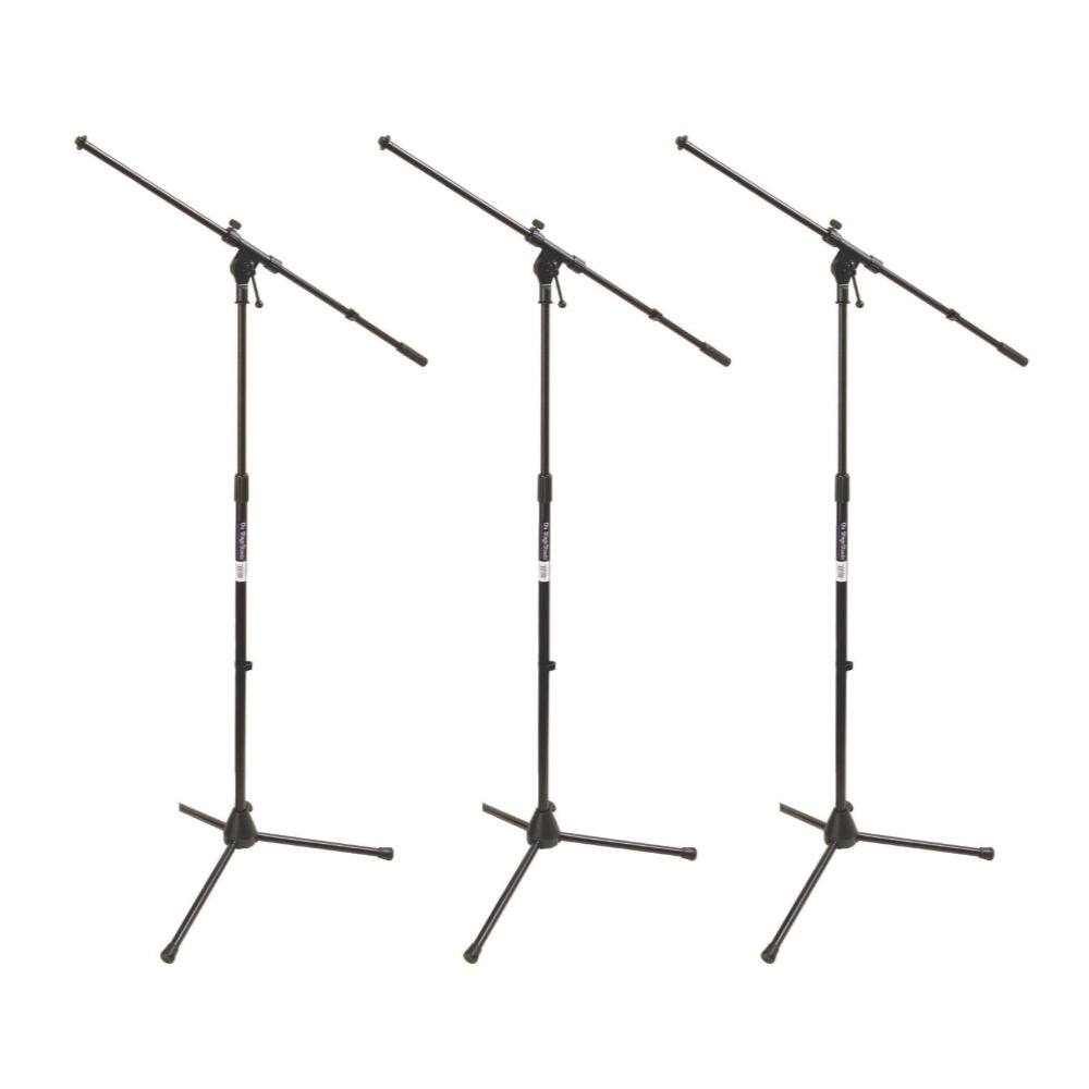 Angle. On Stage Stands - On Stage MS7701B Euro Boom Microphone Stand (Black, 3-Pack) - Black.