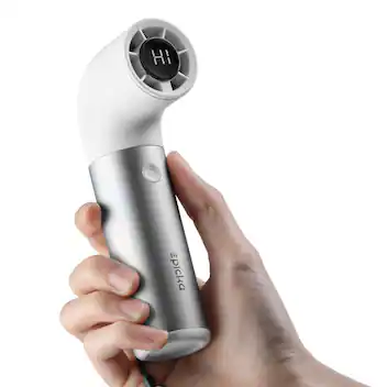Front. Epicka - TripCozy Handheld Pocket Fan - White.