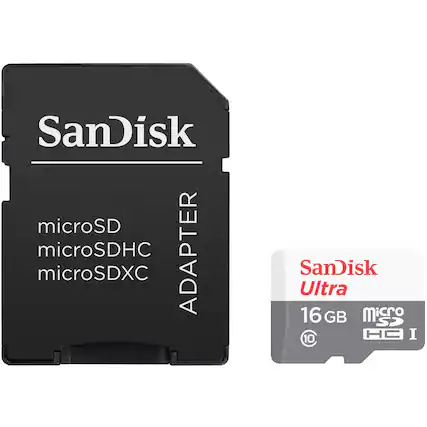SanDisk microSD microSDHC microSDXC ADAPTER
SanDisk Ultra 16 GB Micro SDHC I